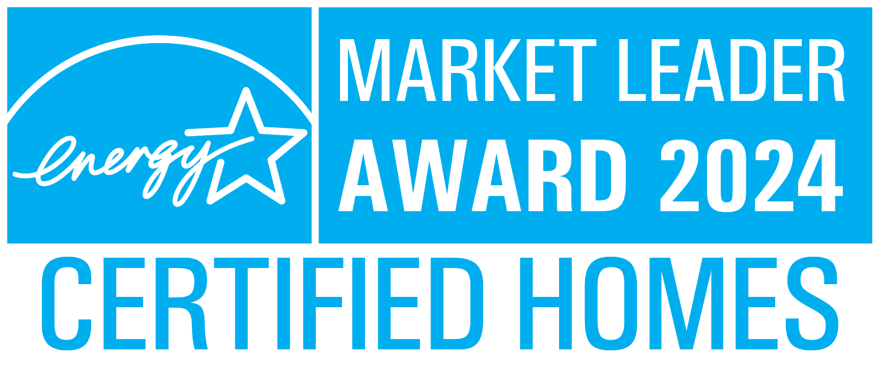 2024 Recipient of 30 ENERGY STAR Certified Homes Market Leader Awards