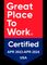 Great Place to Work Award