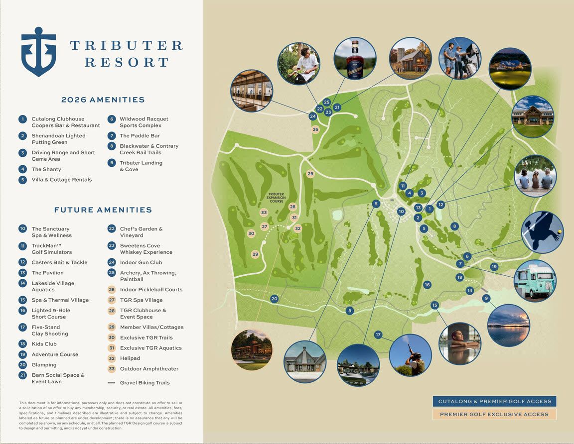 Tributer Resort community map