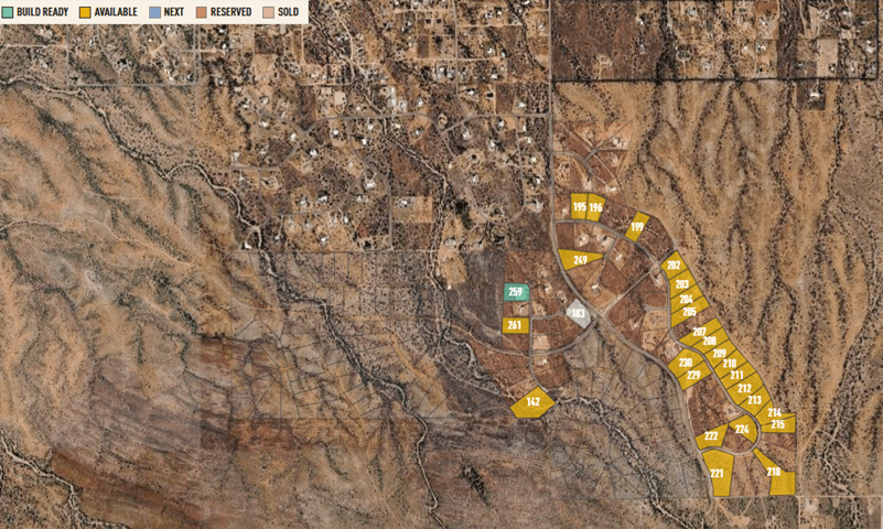 Red Hawk at J-6 Ranch community map