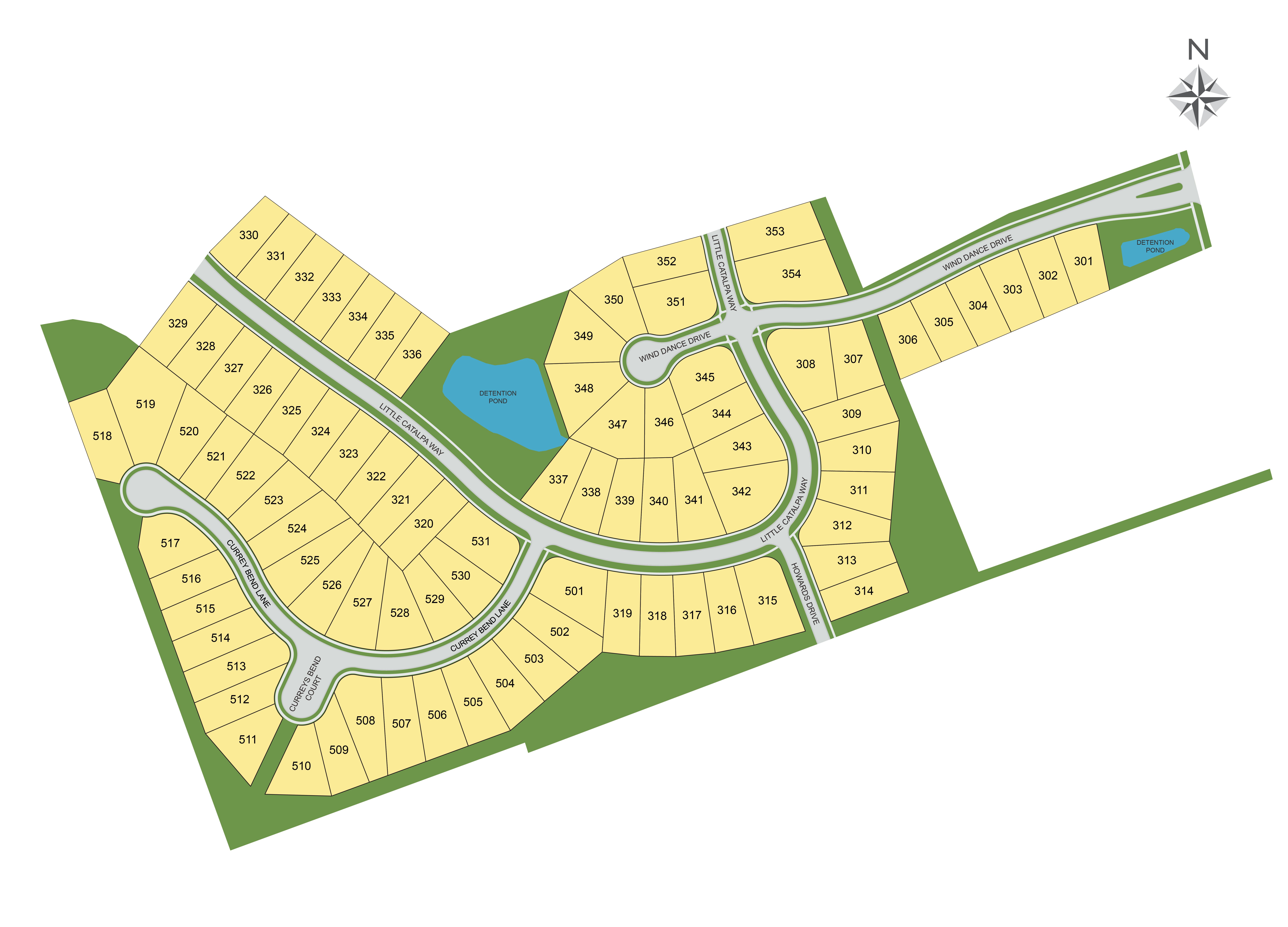 Wind Dance Farms community map
