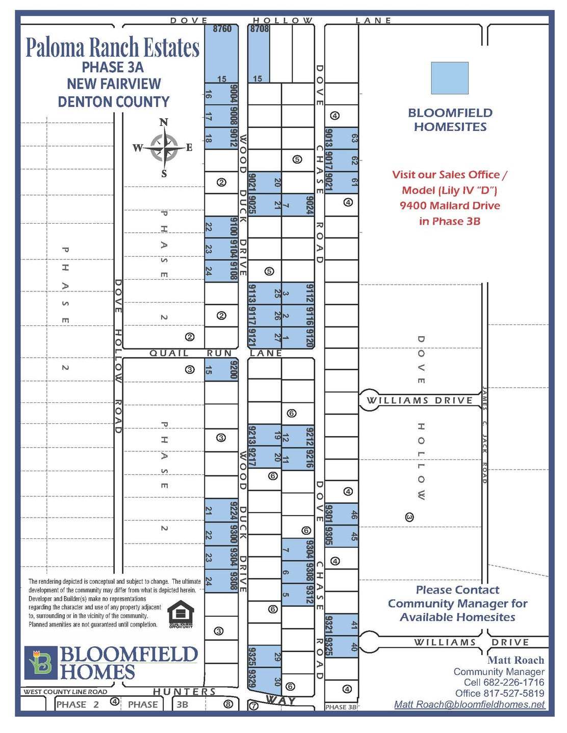 Paloma Ranch community map