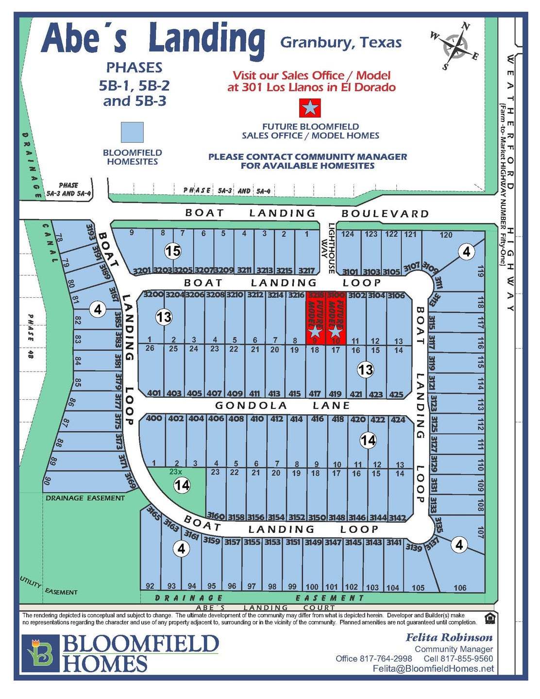 Abe's Landing community map