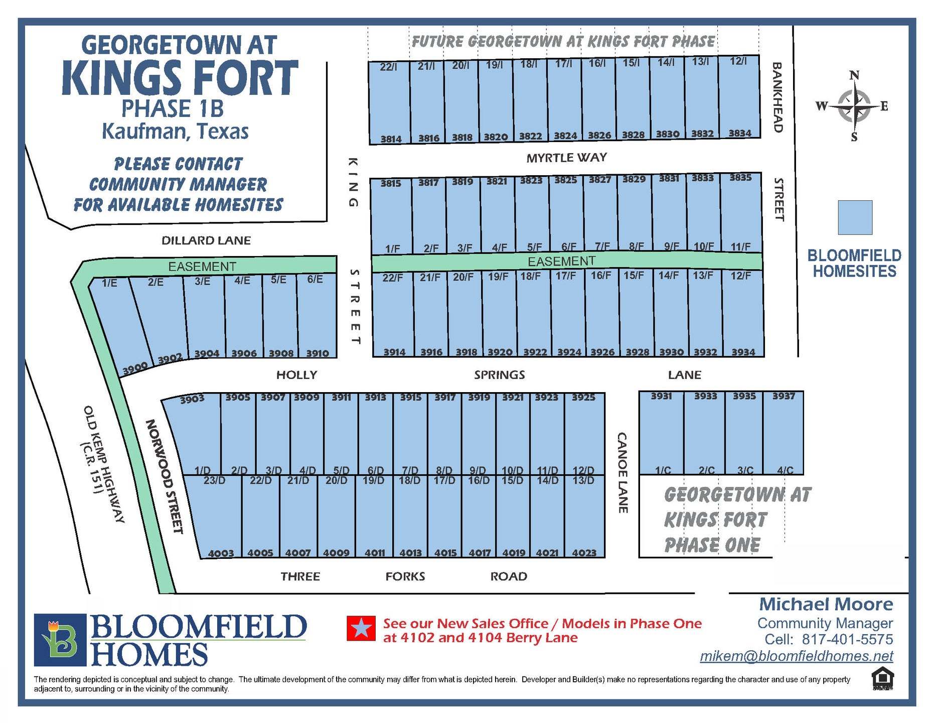 Georgetown at Kings Fort community map