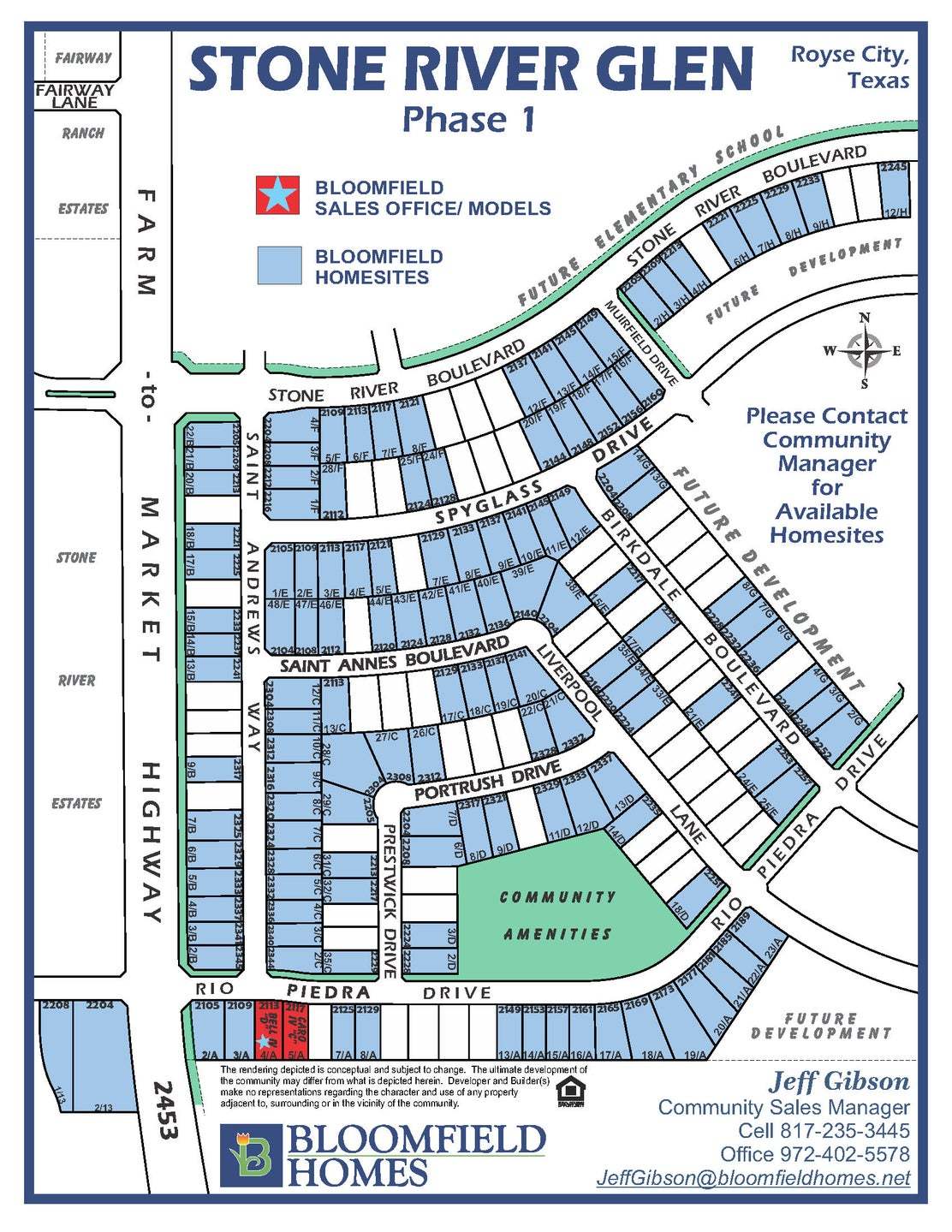 Stone River Glen community map