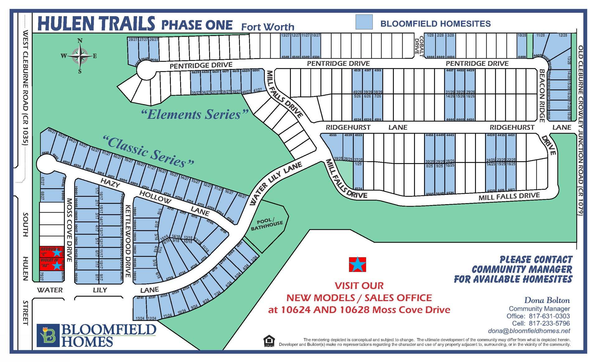 Hulen Trails community map