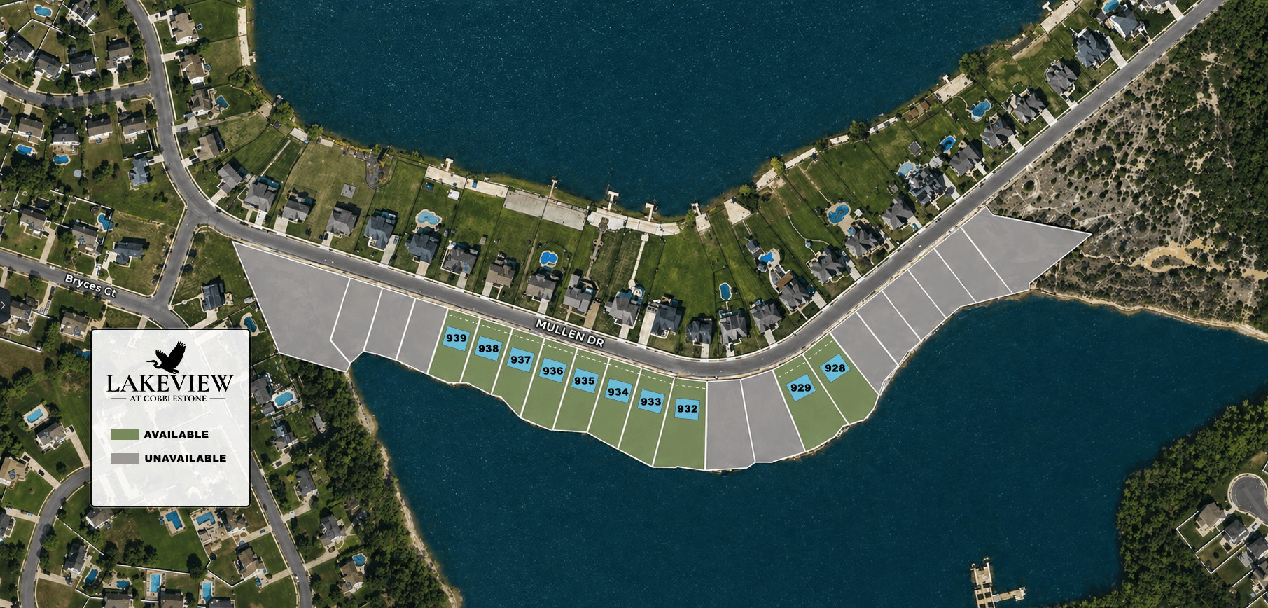 Lakeview at Cobblestone community map