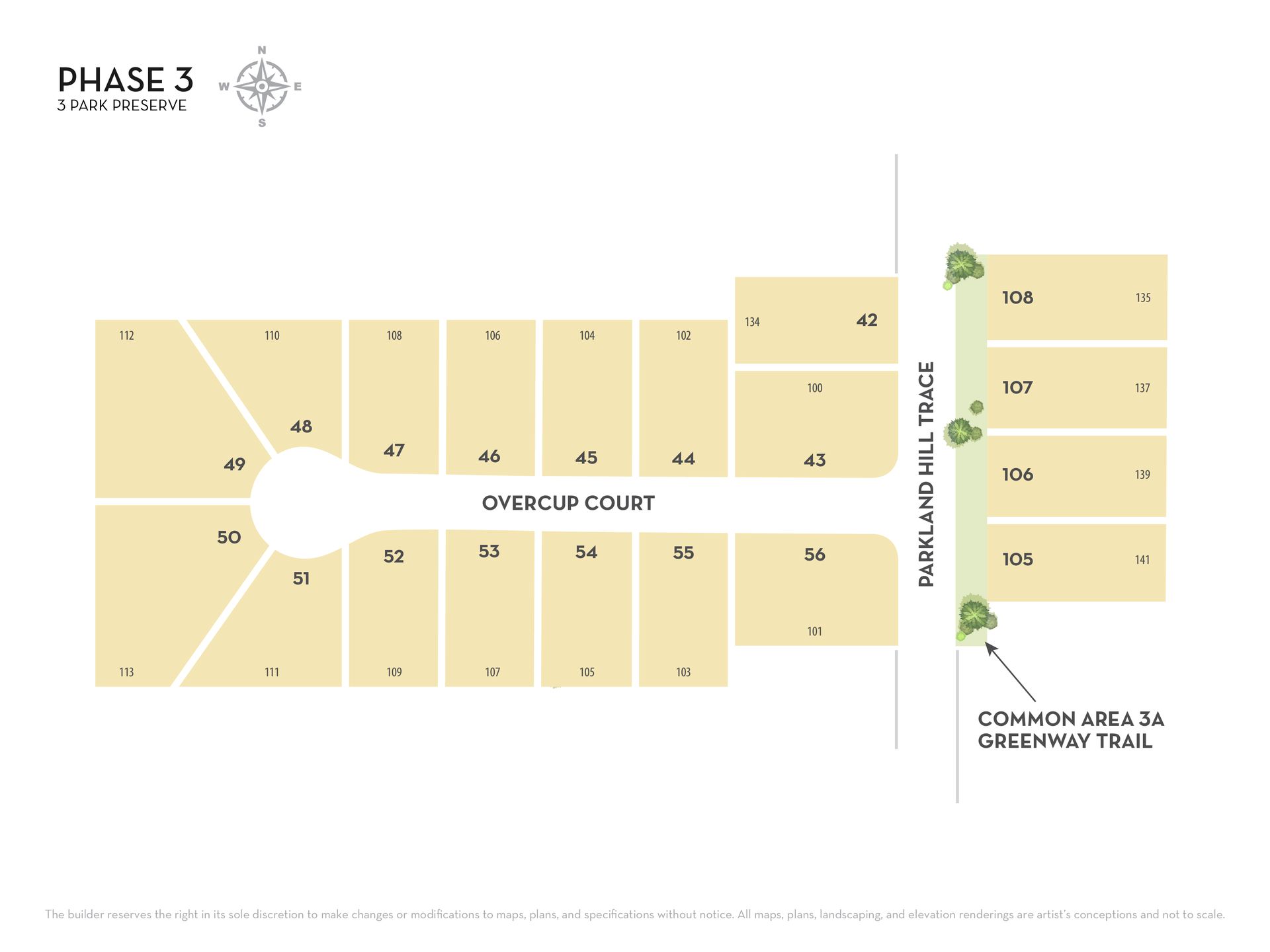 3 Park Preserve community map
