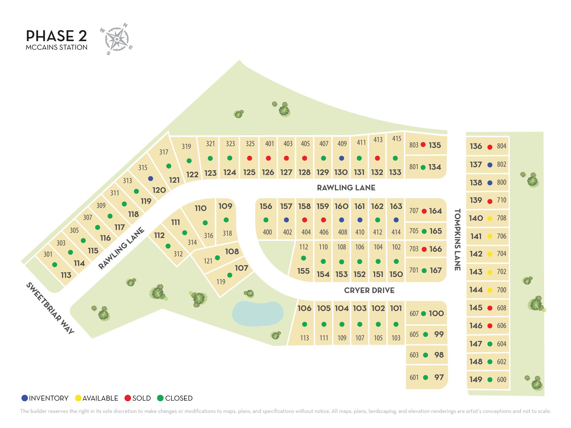 McCain's Station community map