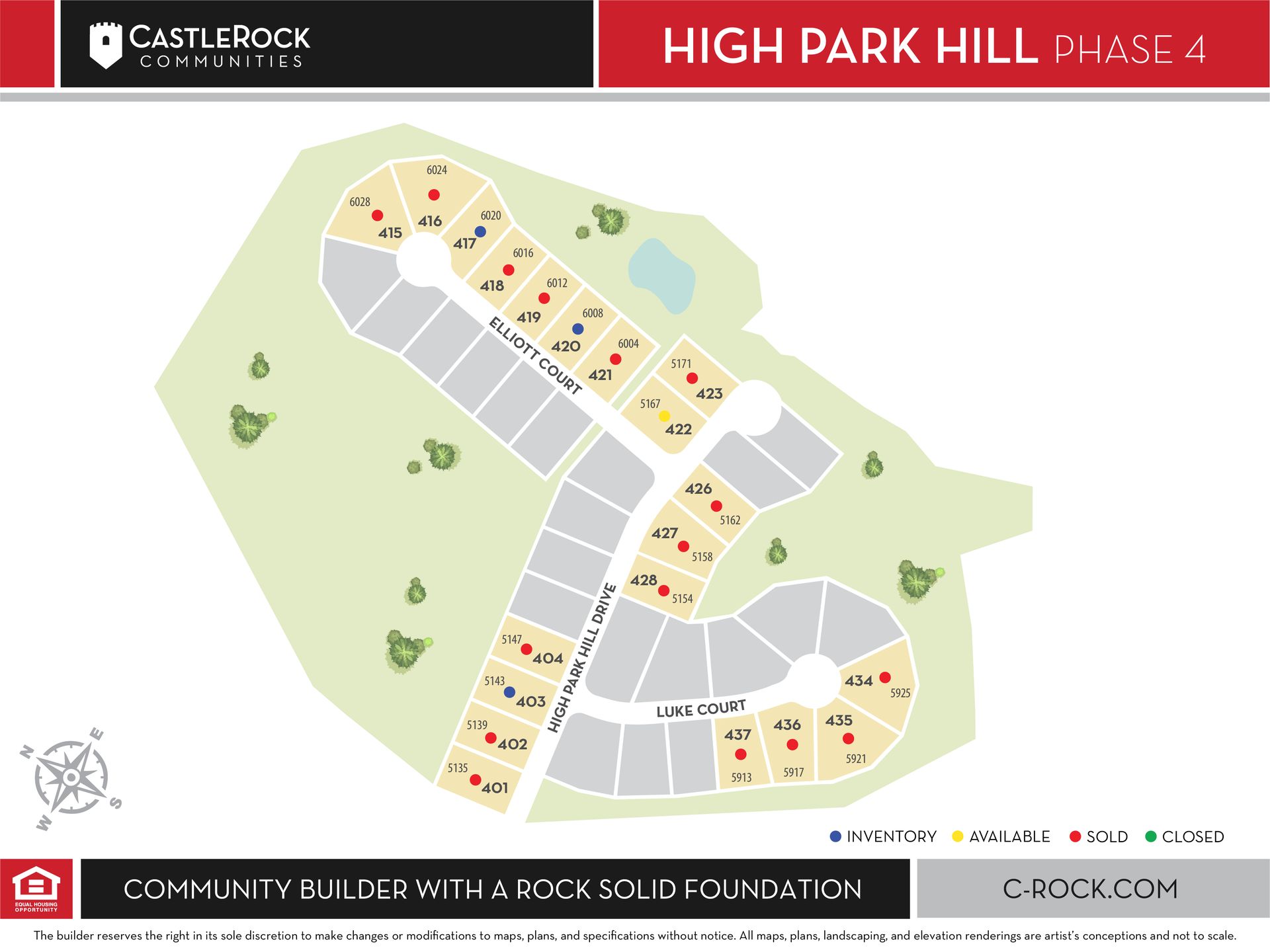 High Park Hill community map