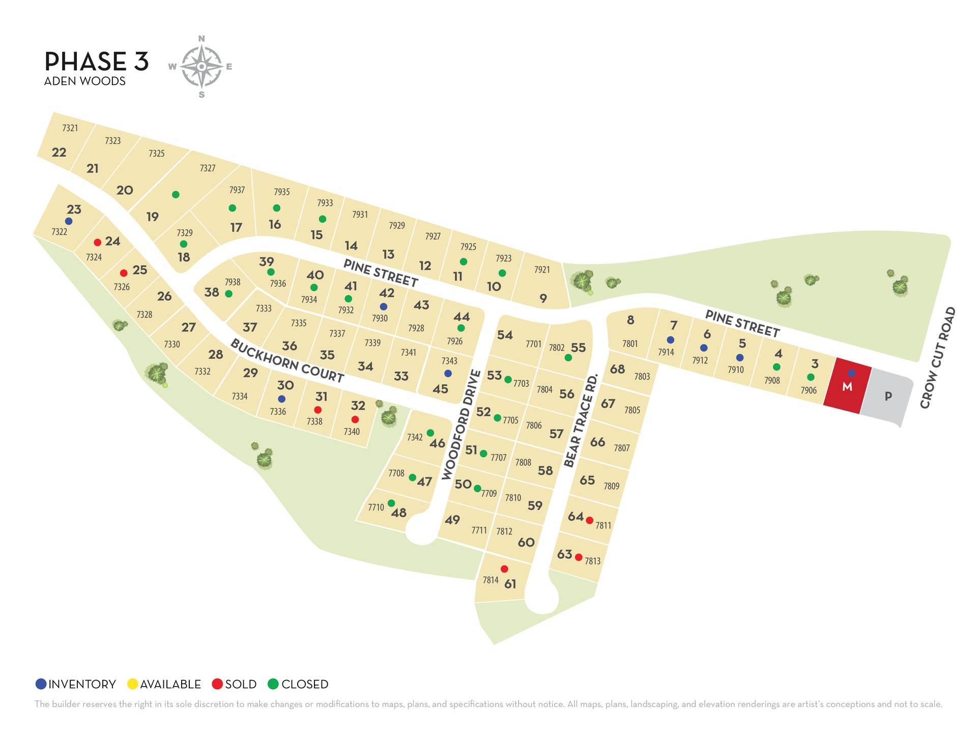 Aden Woods community map