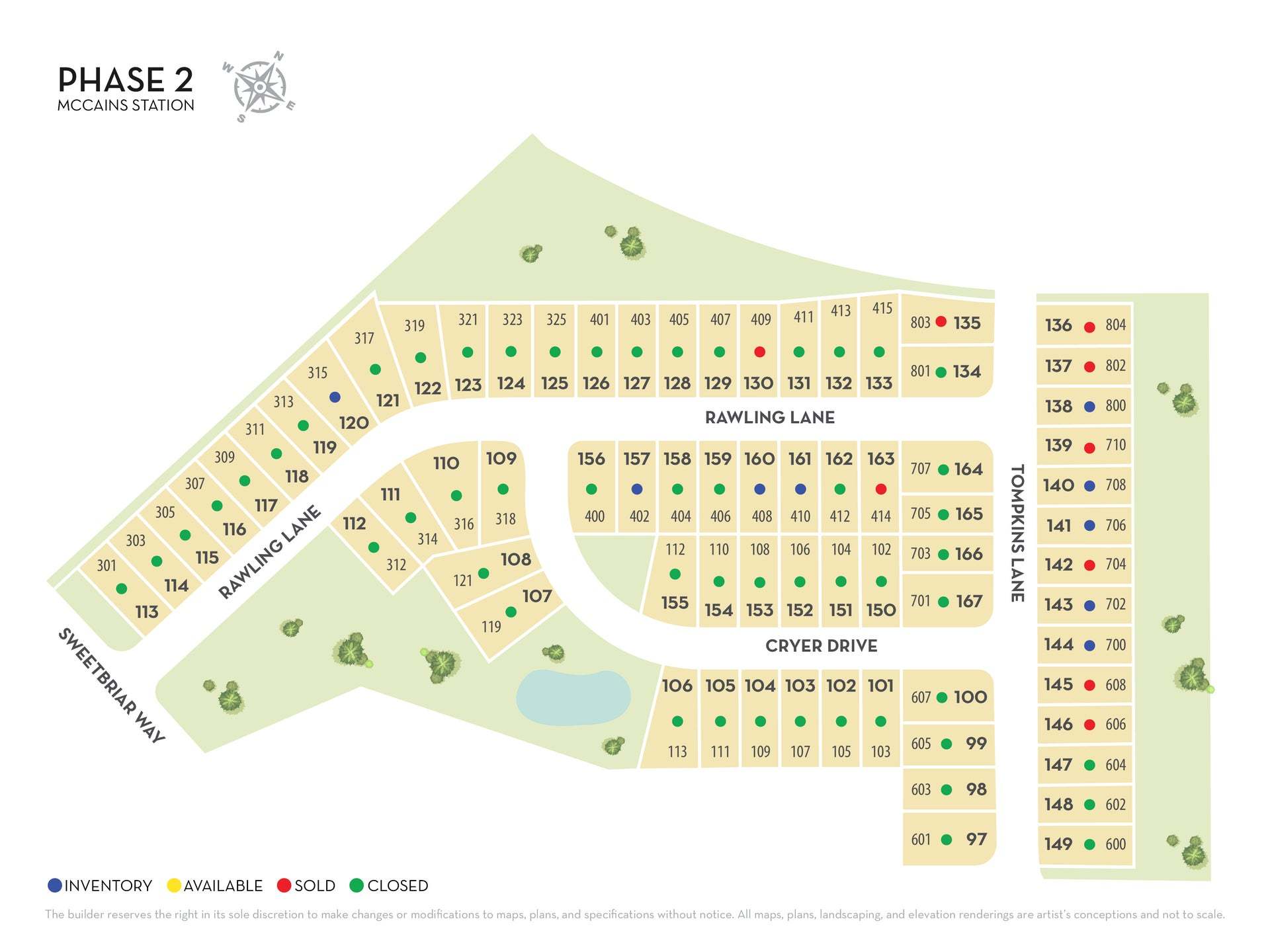 McCain's Station community map