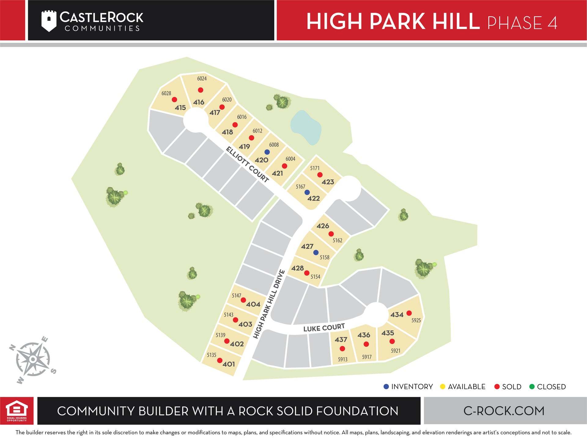High Park Hill community map