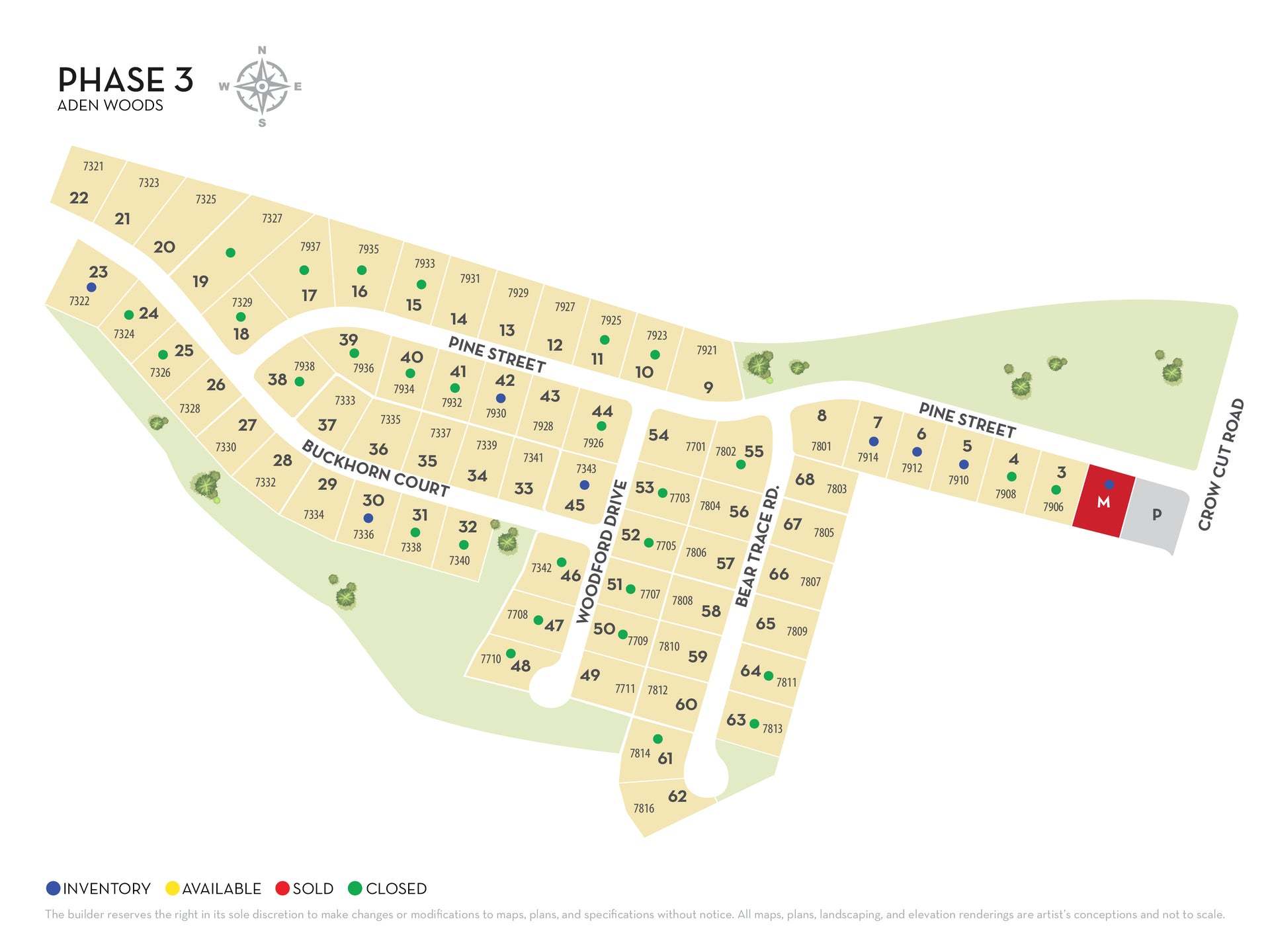 Aden Woods community map