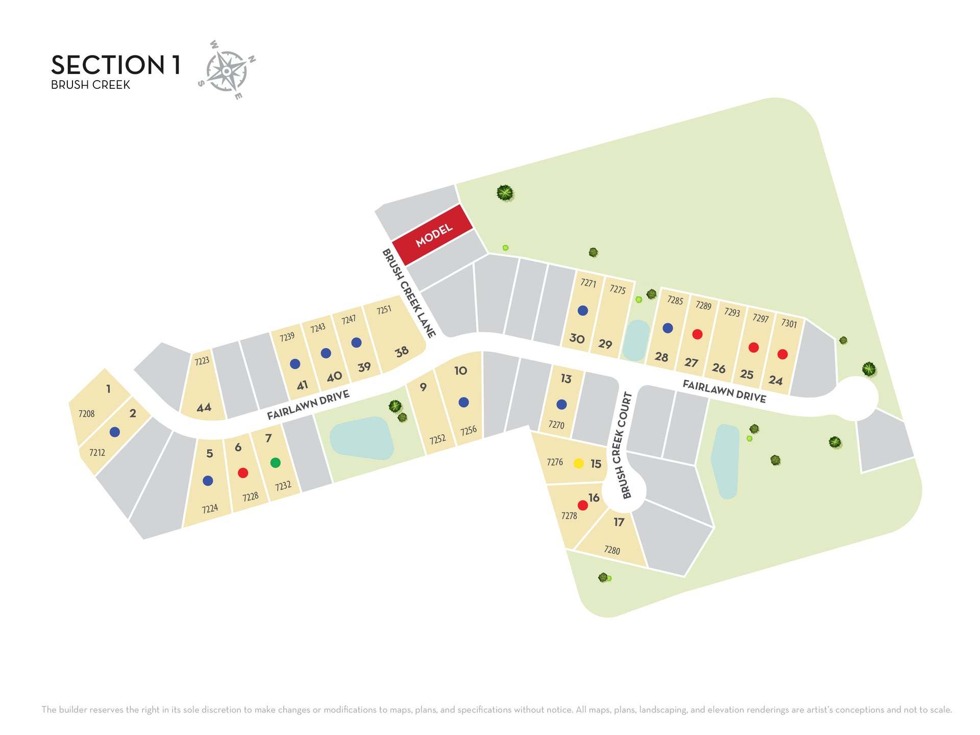Brush Creek community map
