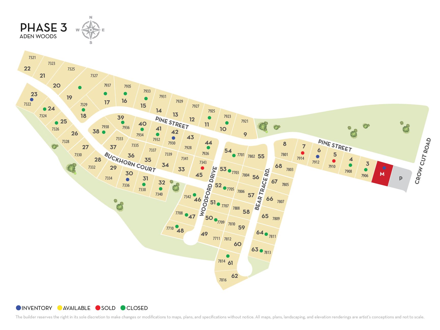 Aden Woods community map