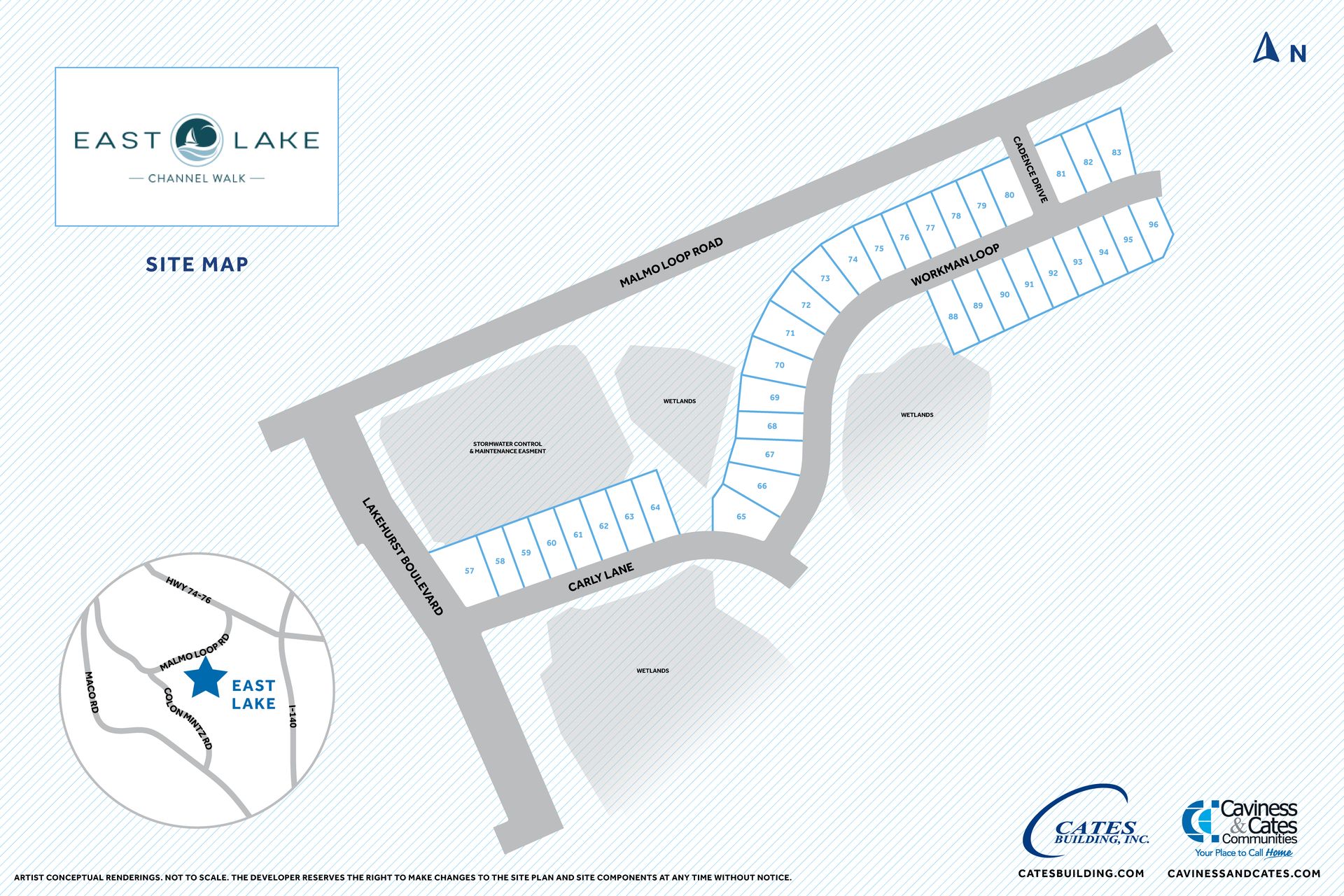 East Lake community map