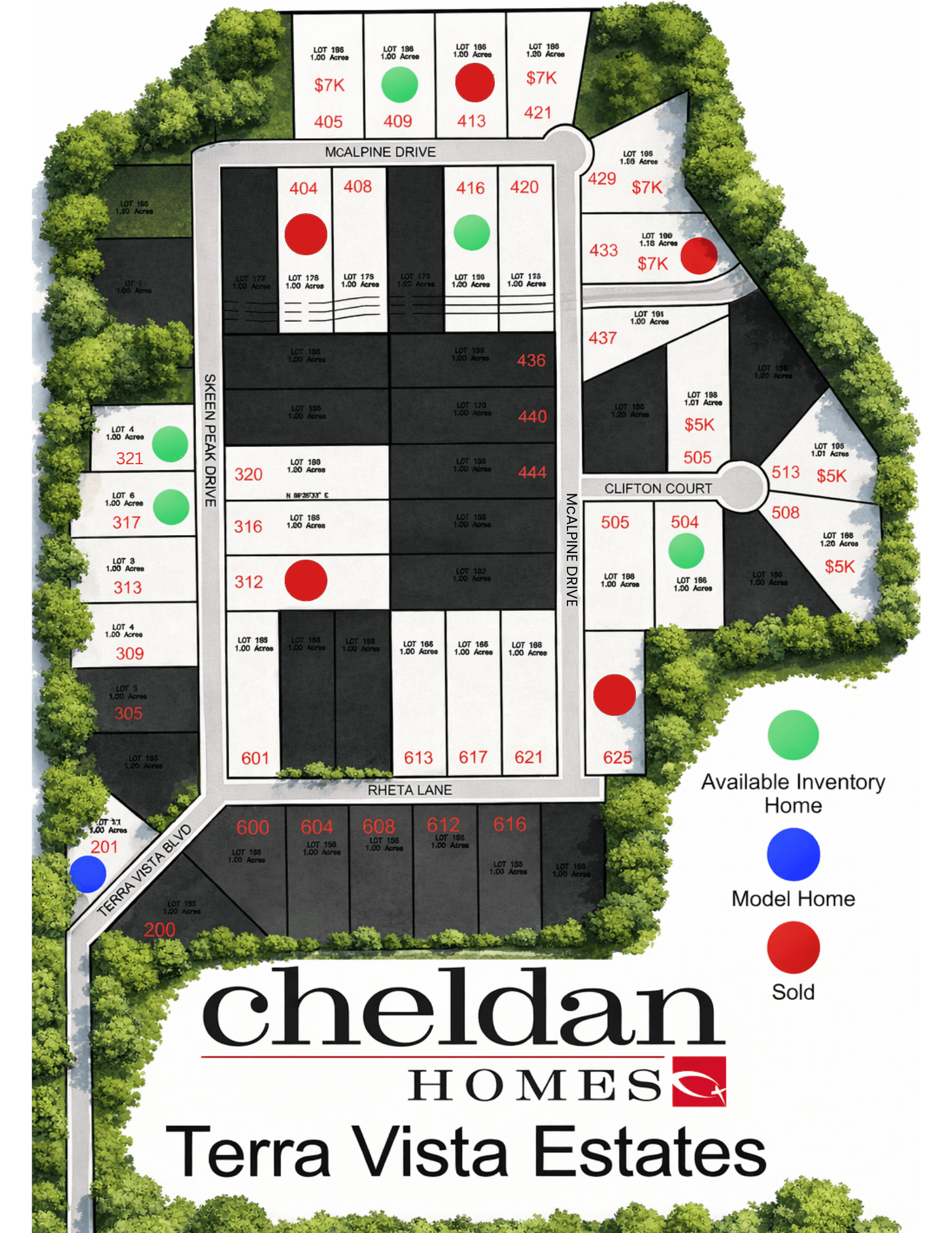 Terra Vista Estates community map