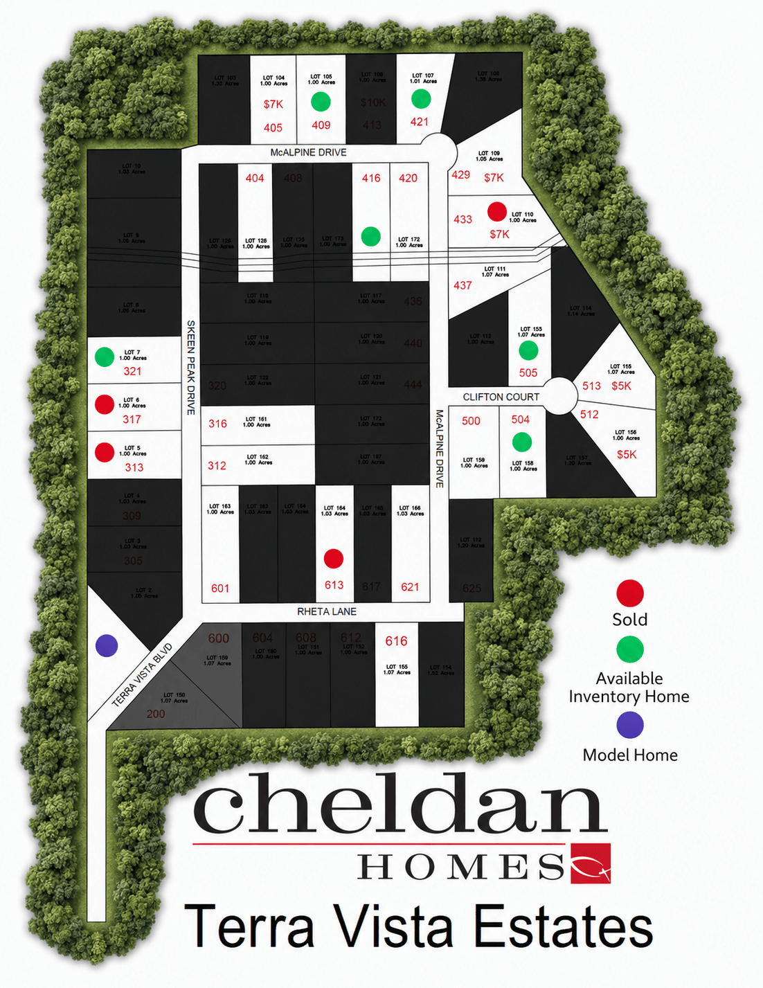Terra Vista Estates community map