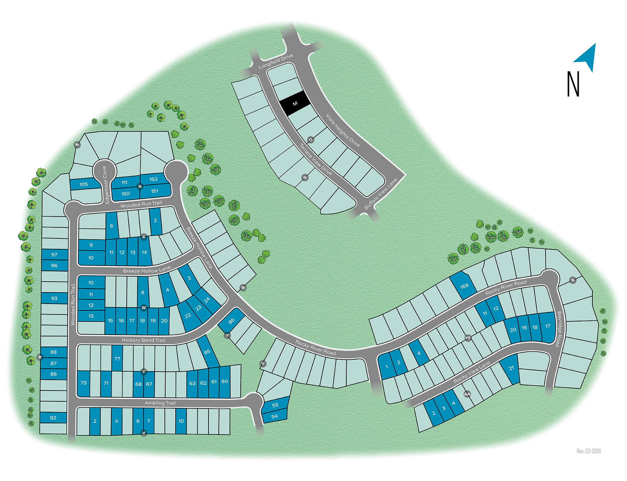 Oaks at San Gabriel community map