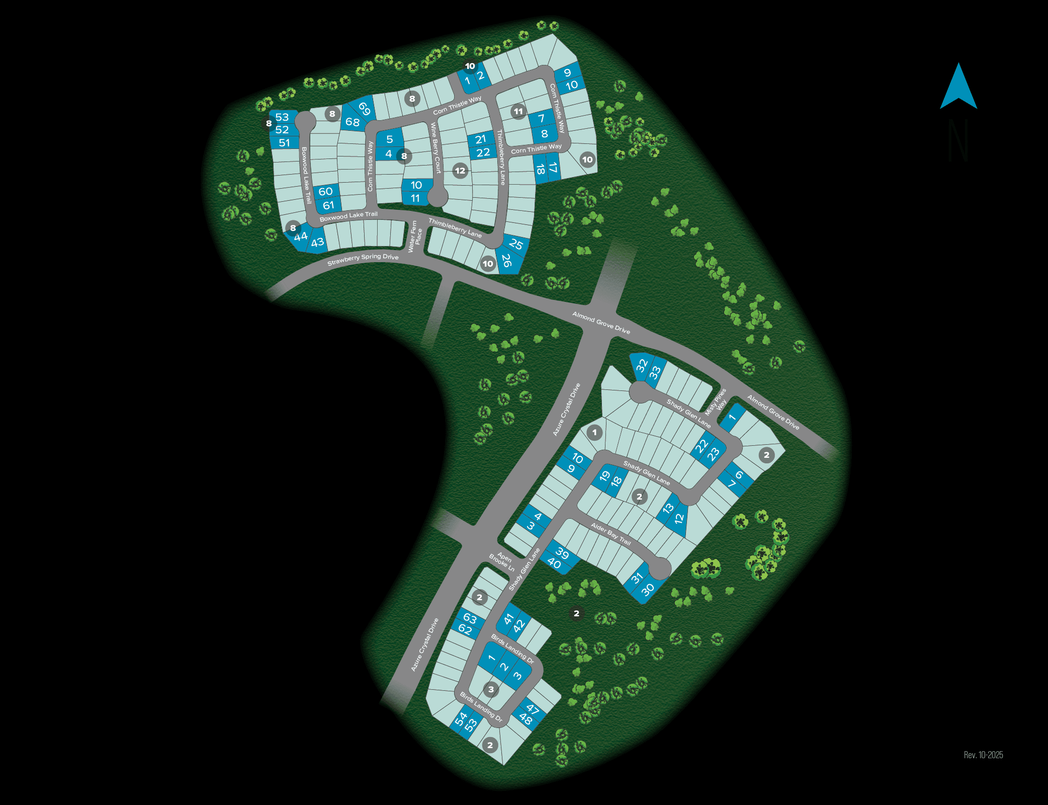 Grand Magnolia community map