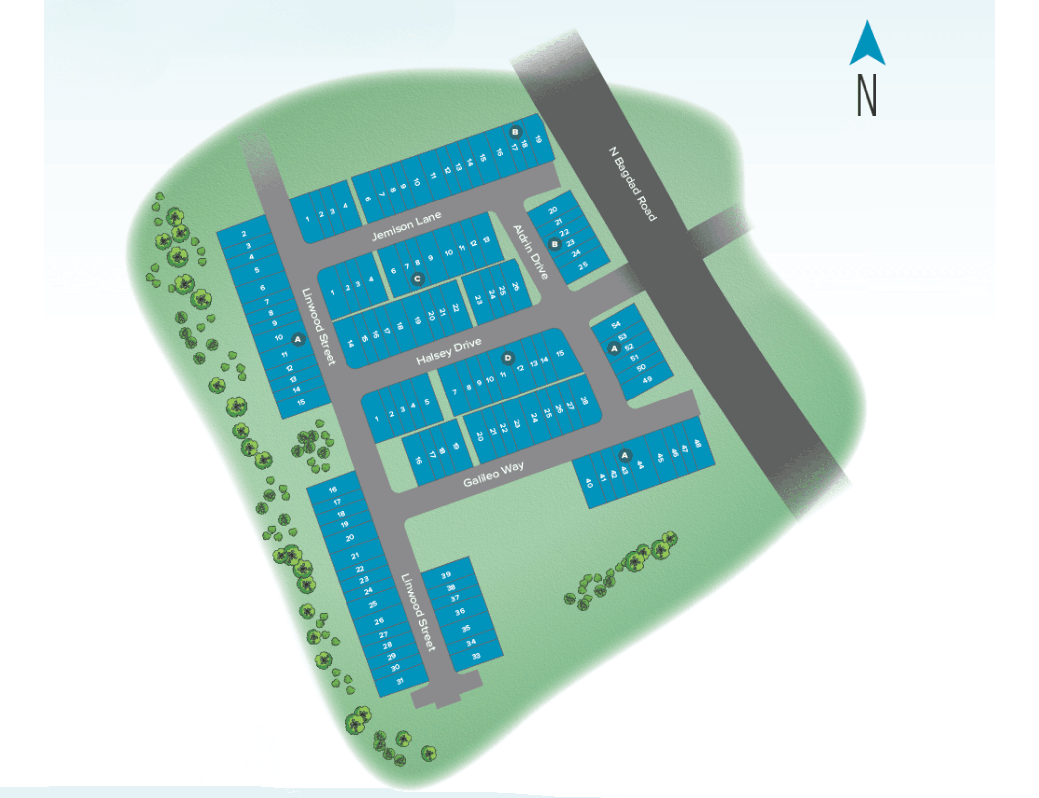 Hawkes Cove community map