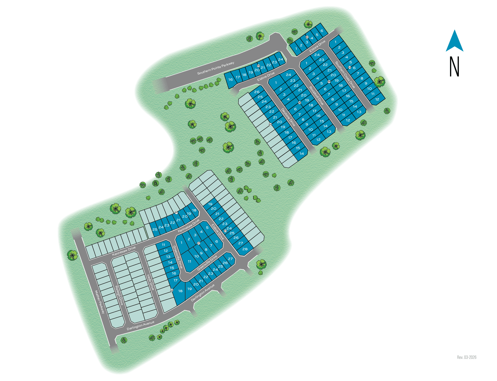 Southern Pointe community map
