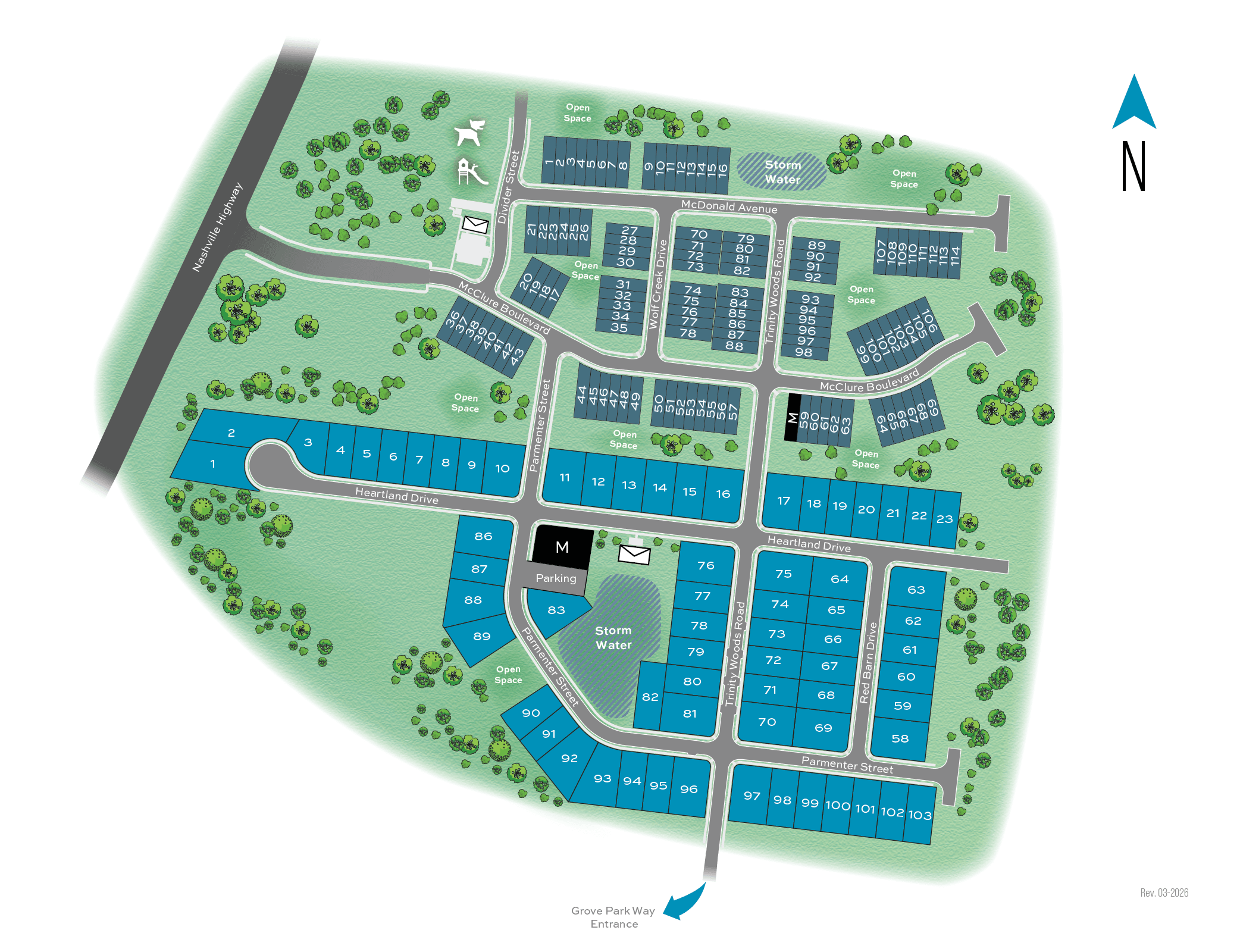 McClure Farms community map