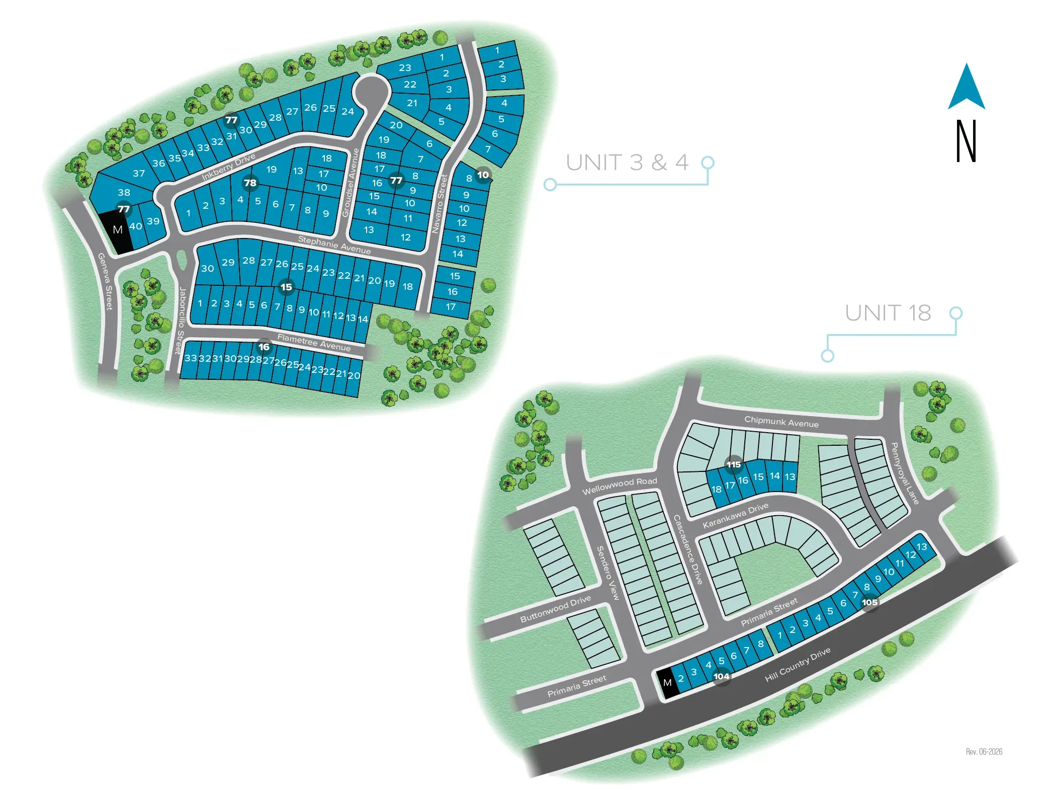 Veramendi community map