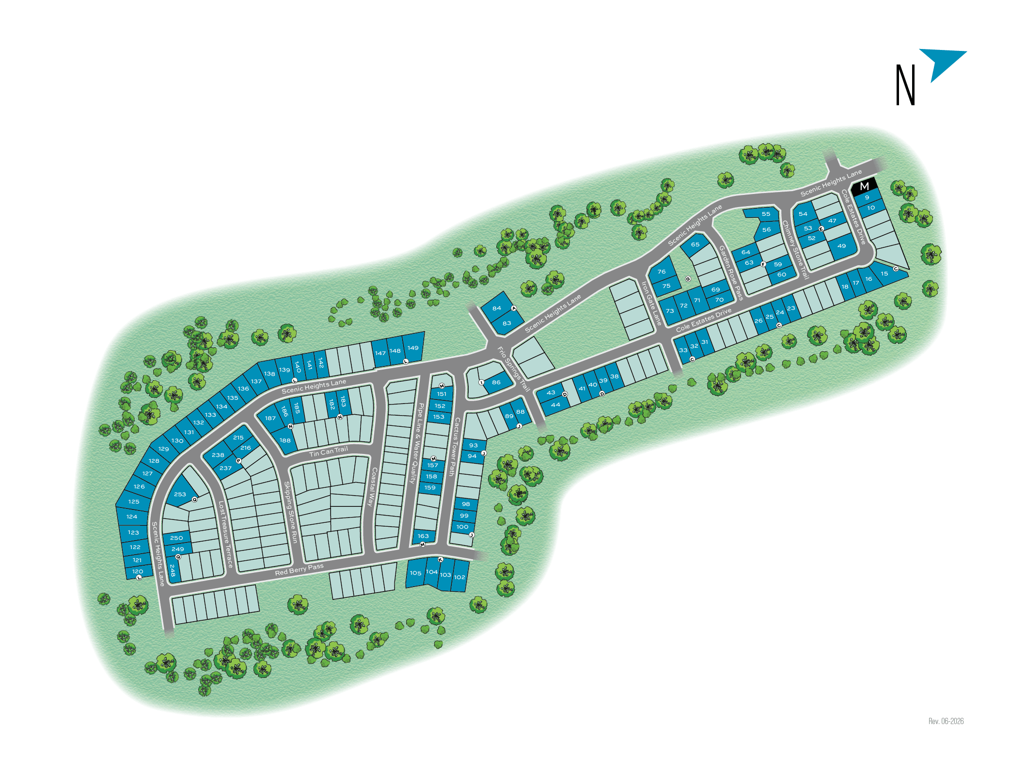Retreat at San Gabriel community map