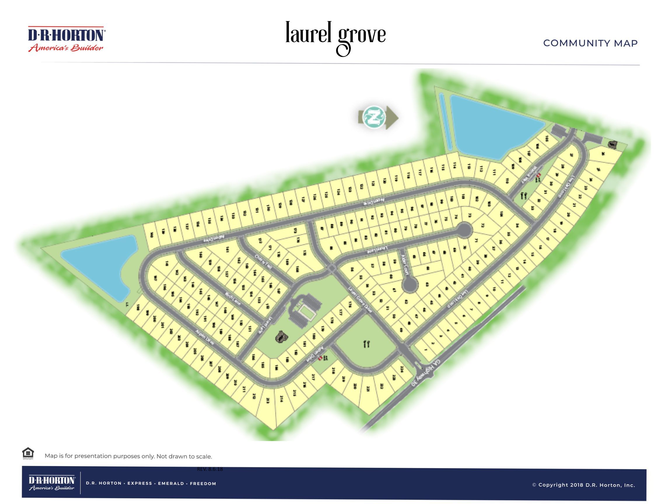 Laurel Grove community map