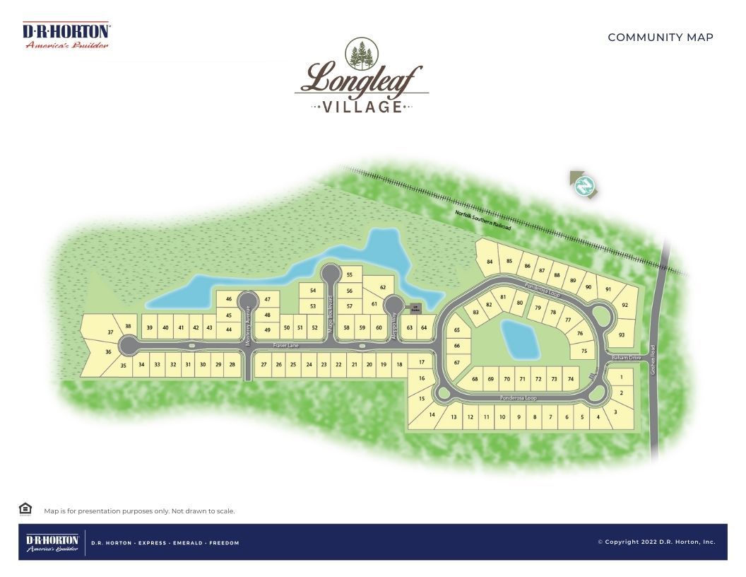 Longleaf Village community map
