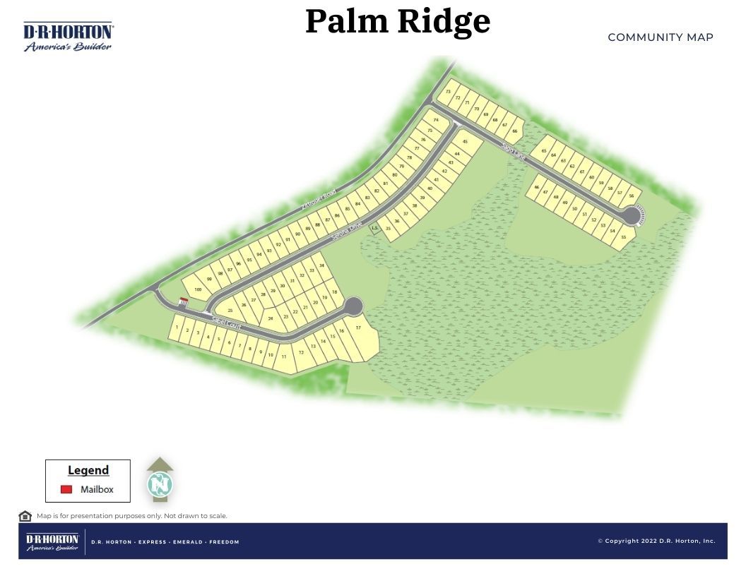 Palm Ridge community map