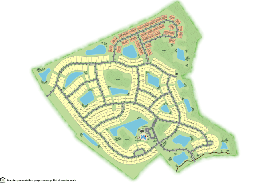 The Pines at New Hampstead community map