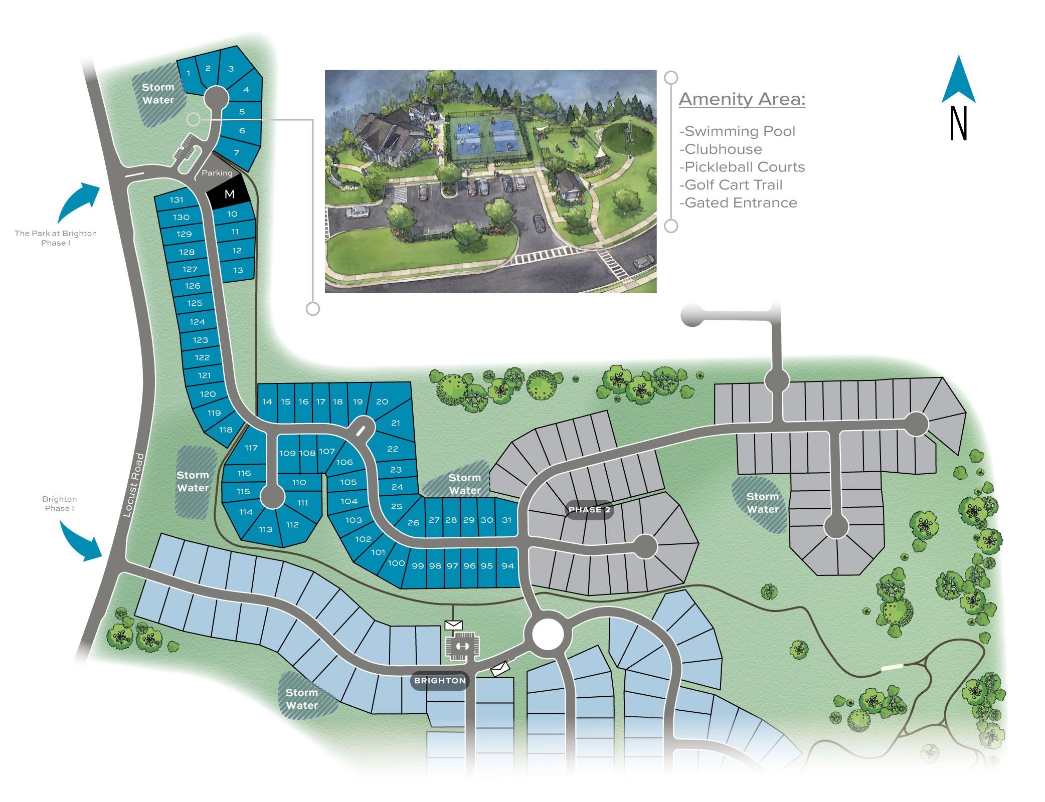 The Park at Brighton community map