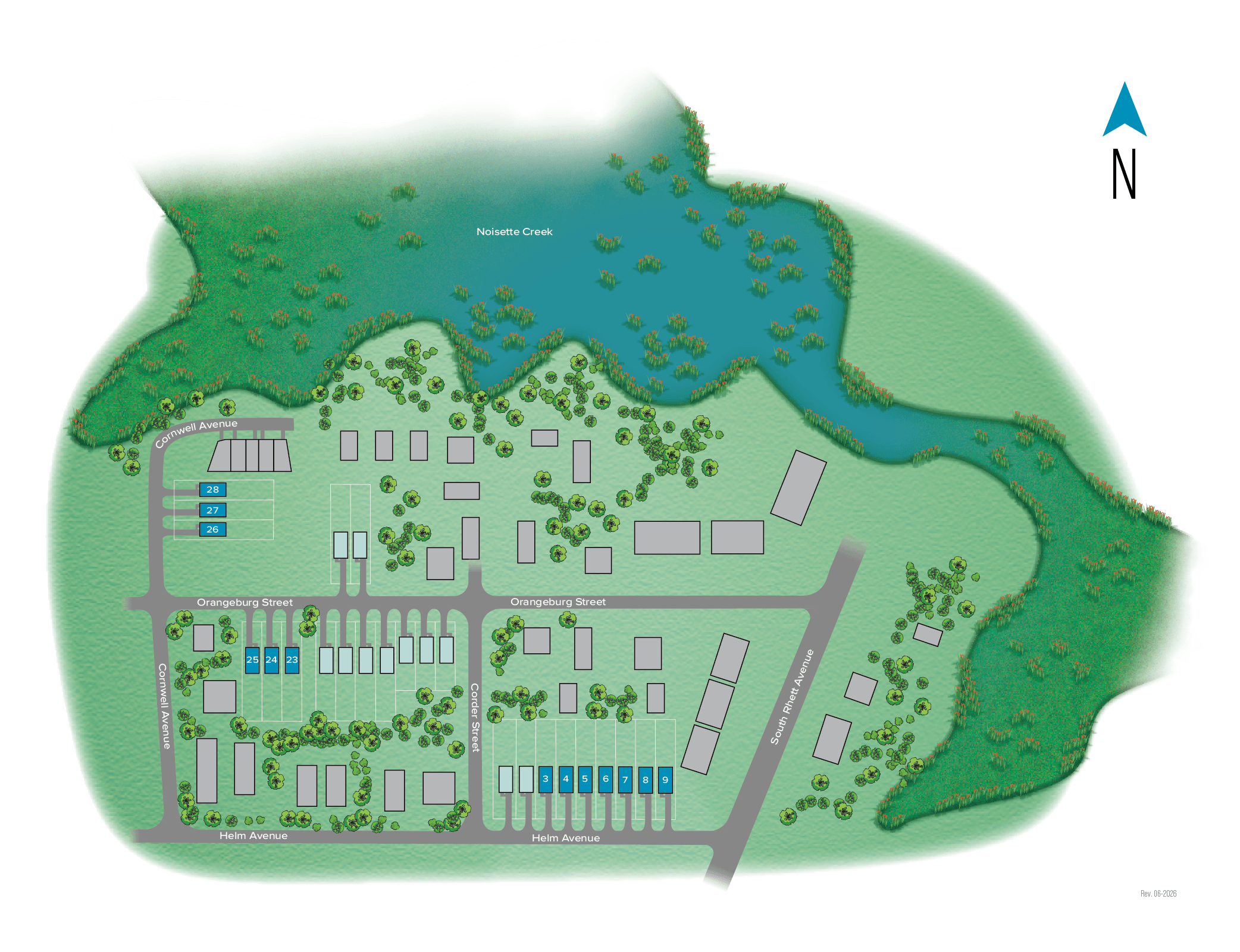 Park Circle Single Family Homes community map