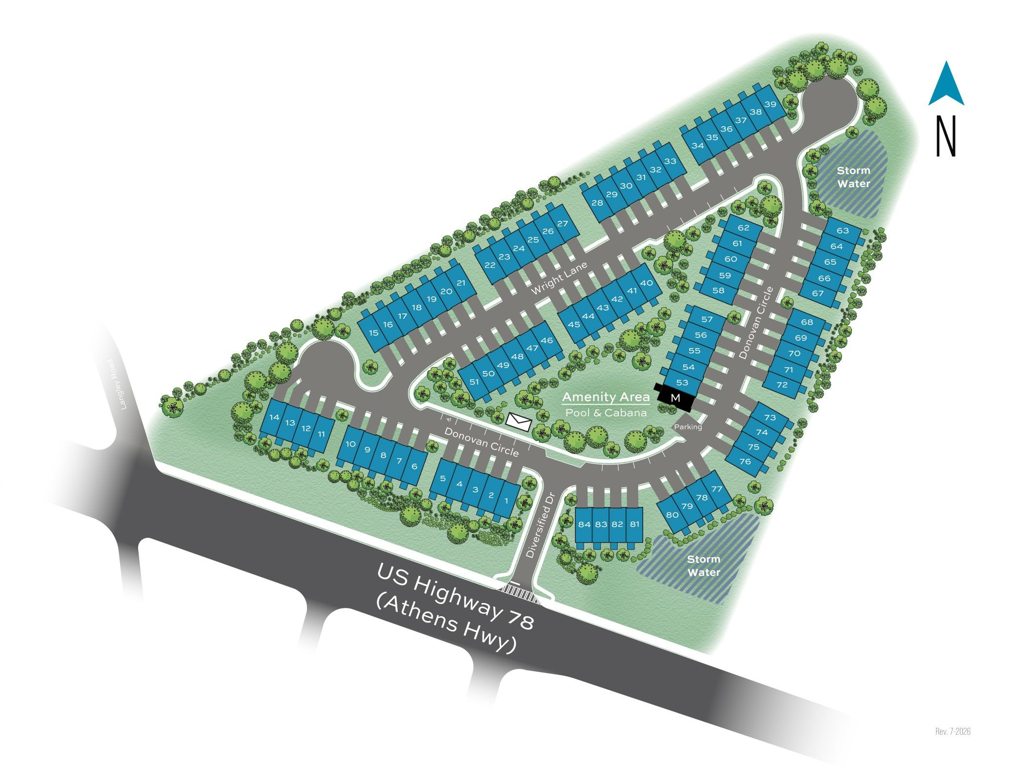 Langley Overlook community map