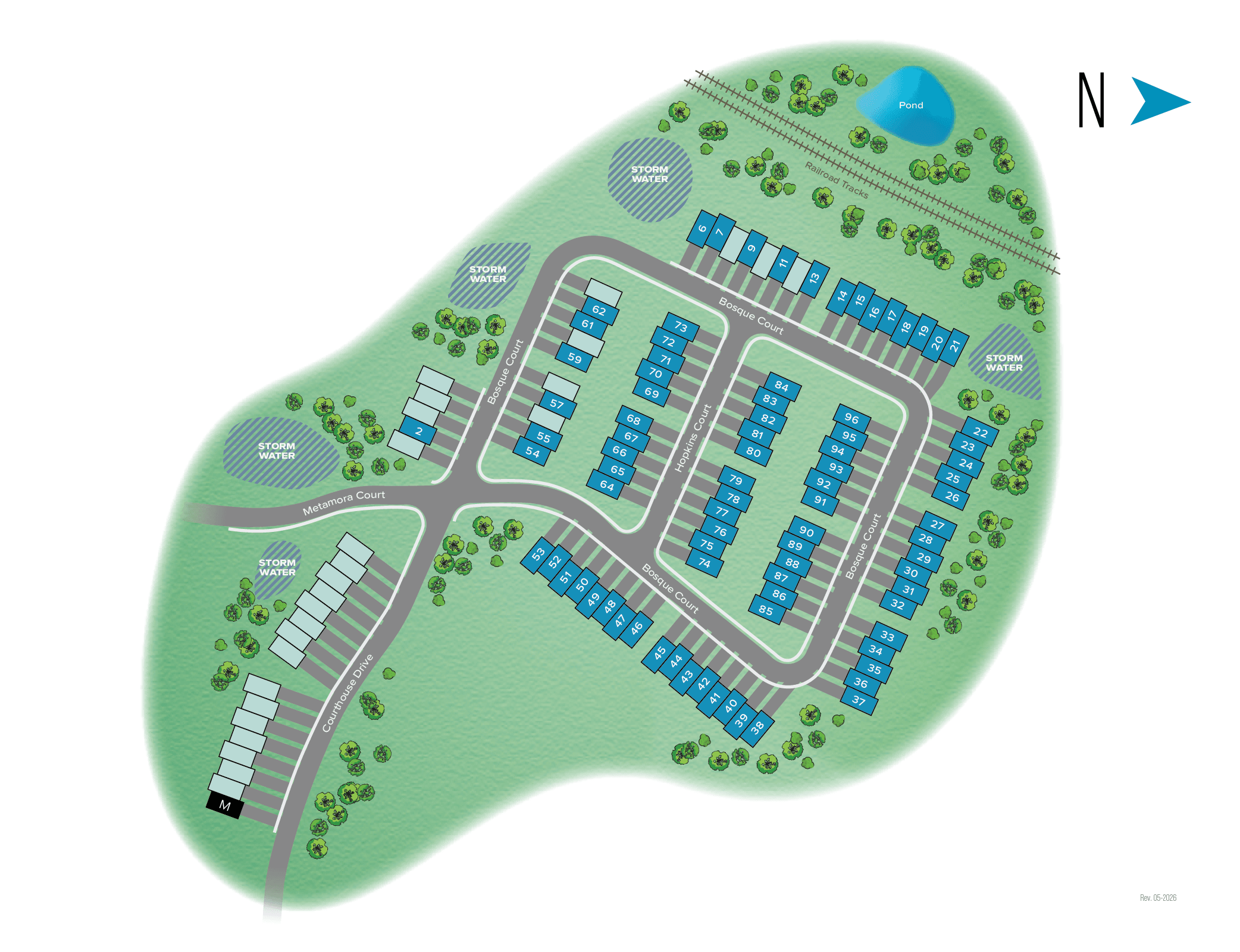 Villages at Courthouse Square Townhomes community map
