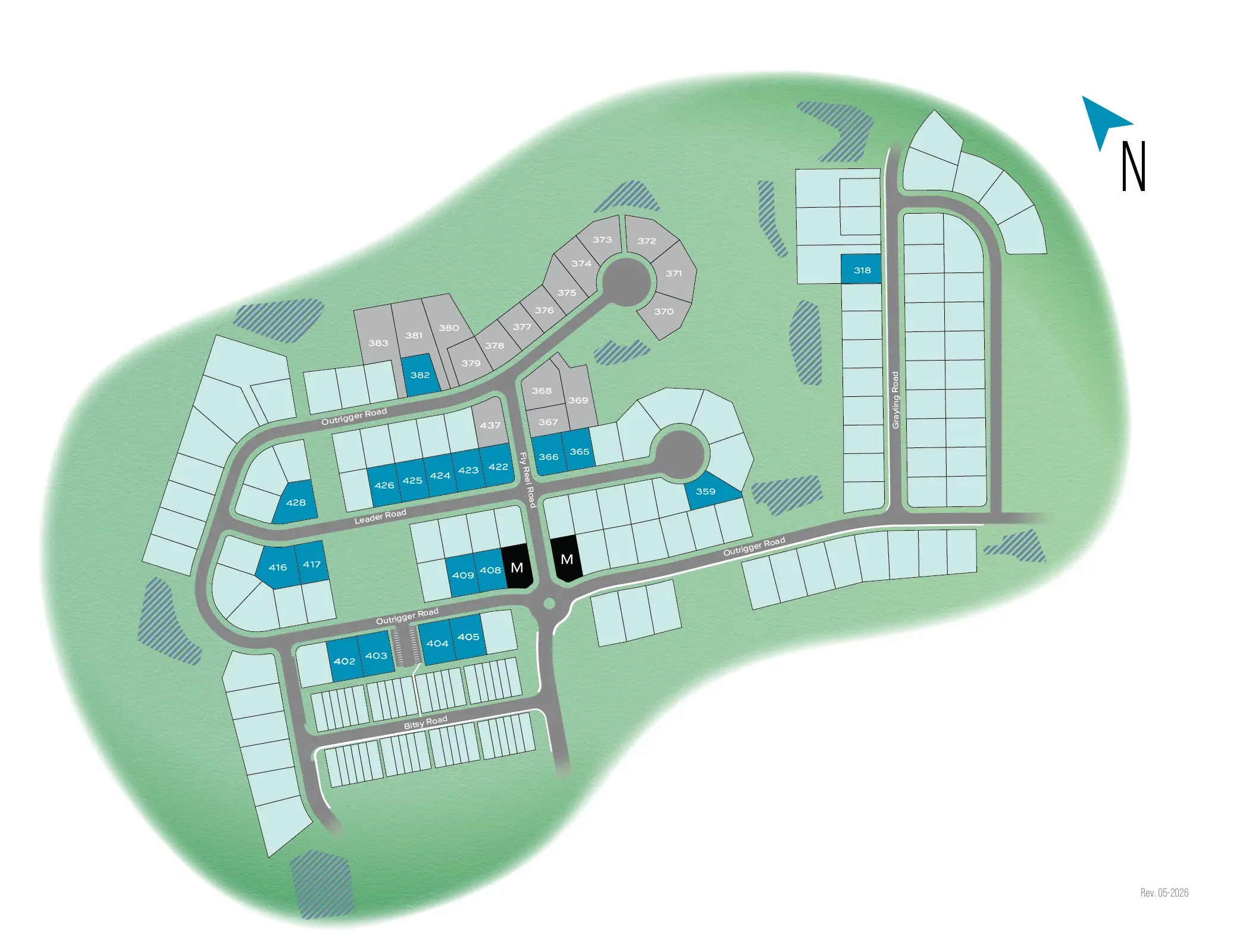 South Brook Single Family Homes community map