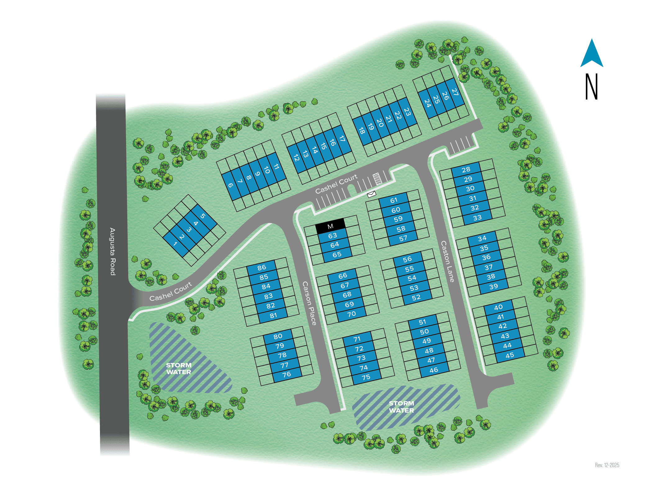 Traynham Place community map