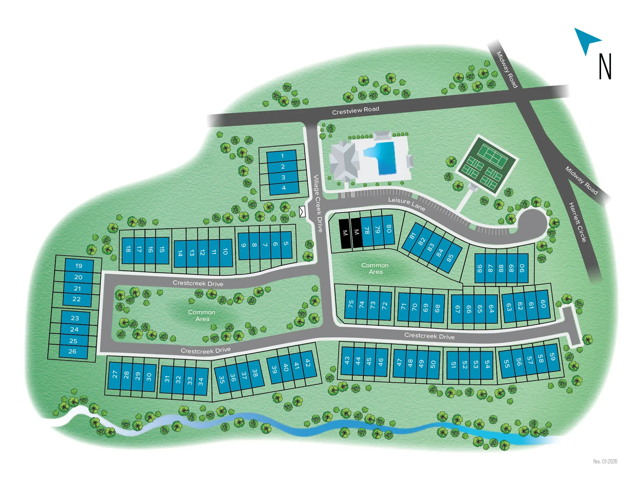 Village at Midway community map