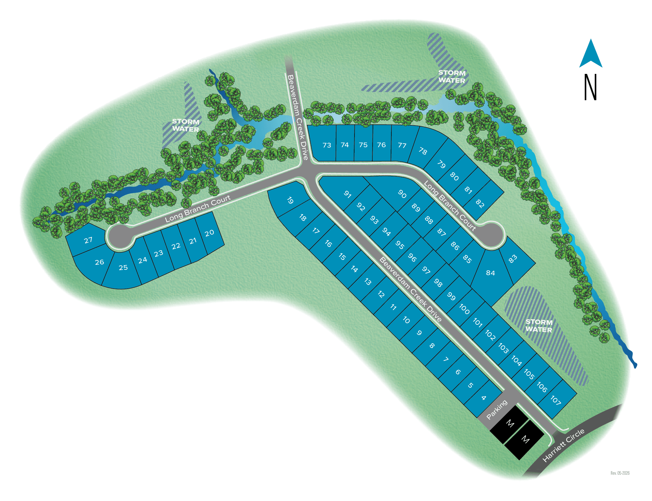 Creeks at Midway community map