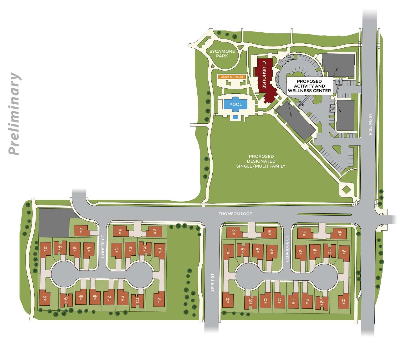 Bungalows at Bretton Woods community map