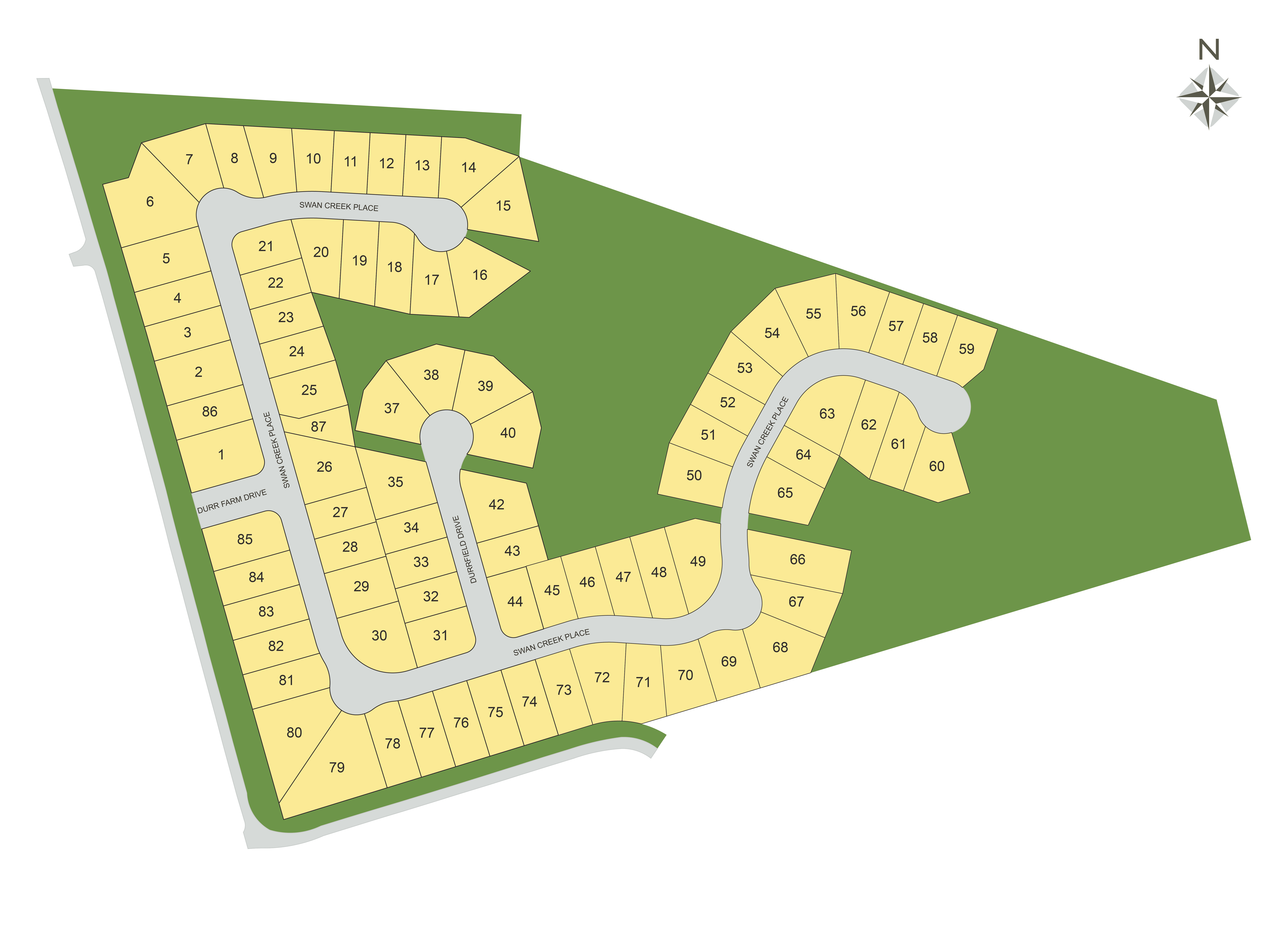Creekside Commons community map