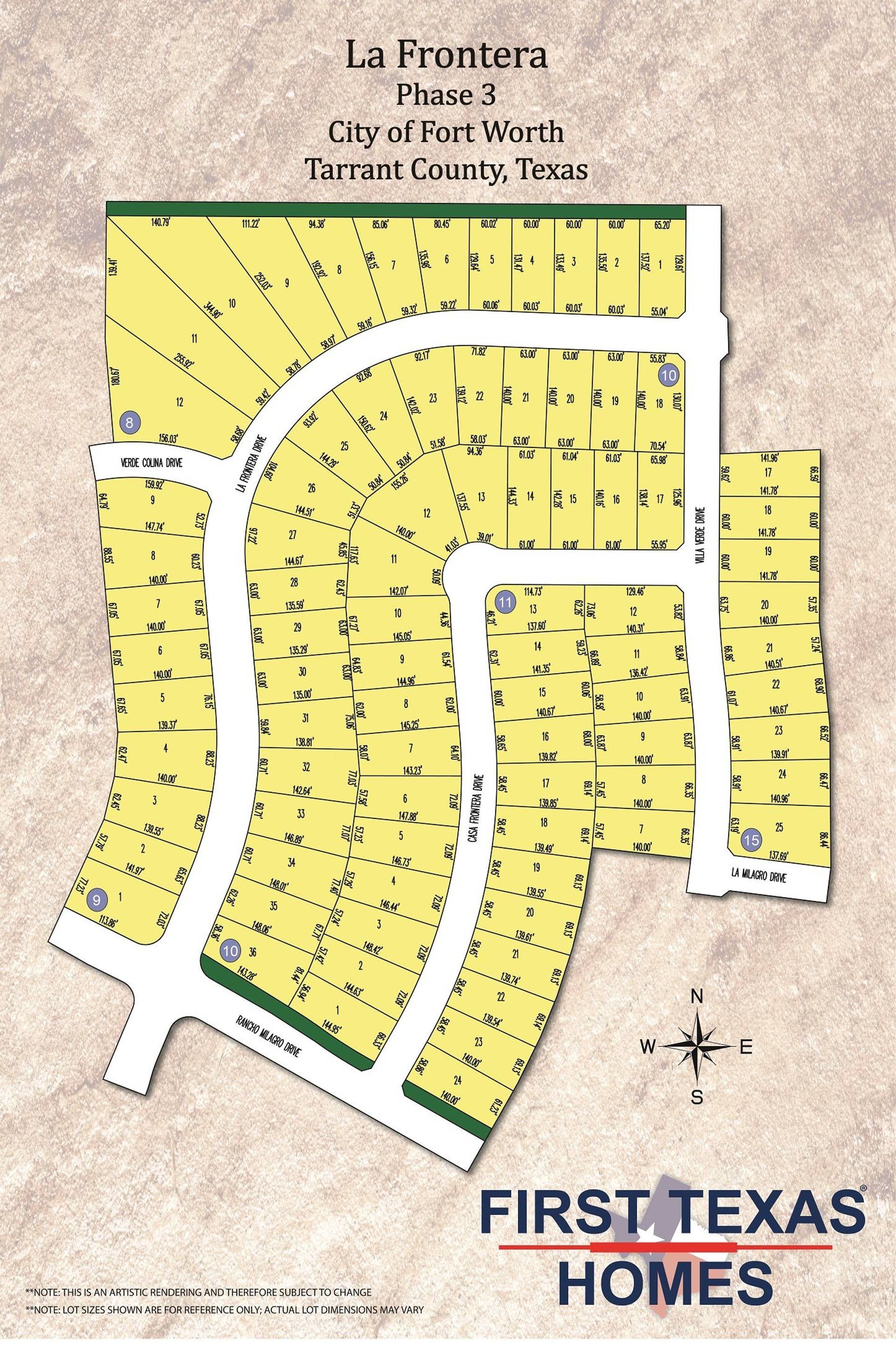 La Frontera community map