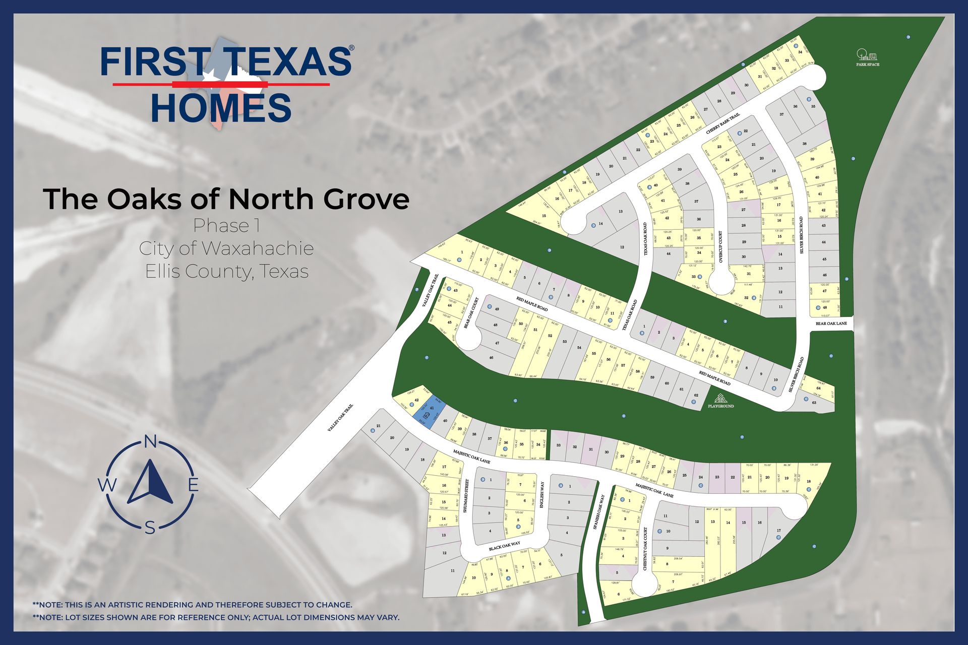 Oaks of North Grove community map