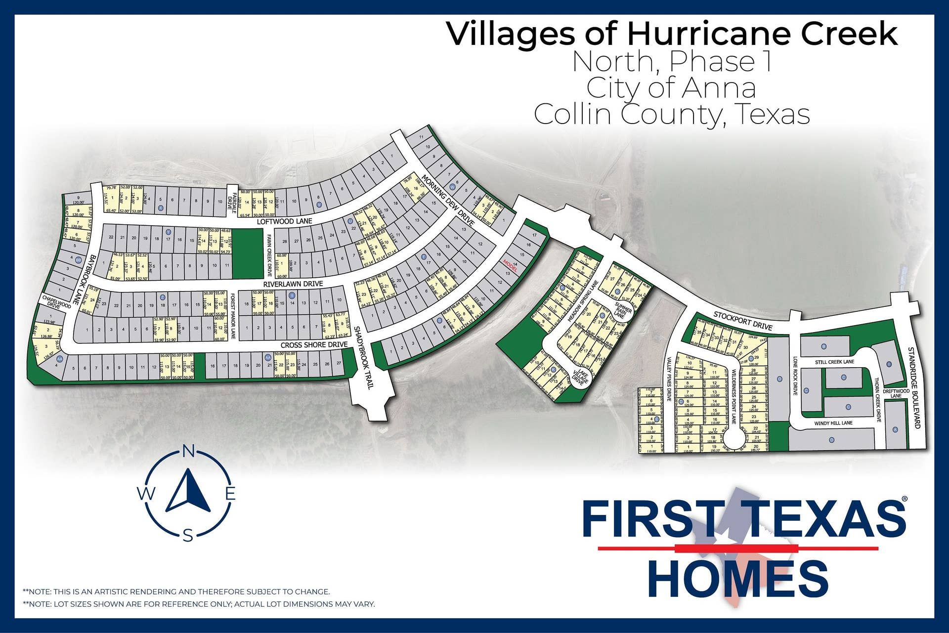 The Villages of Hurricane Creek community map