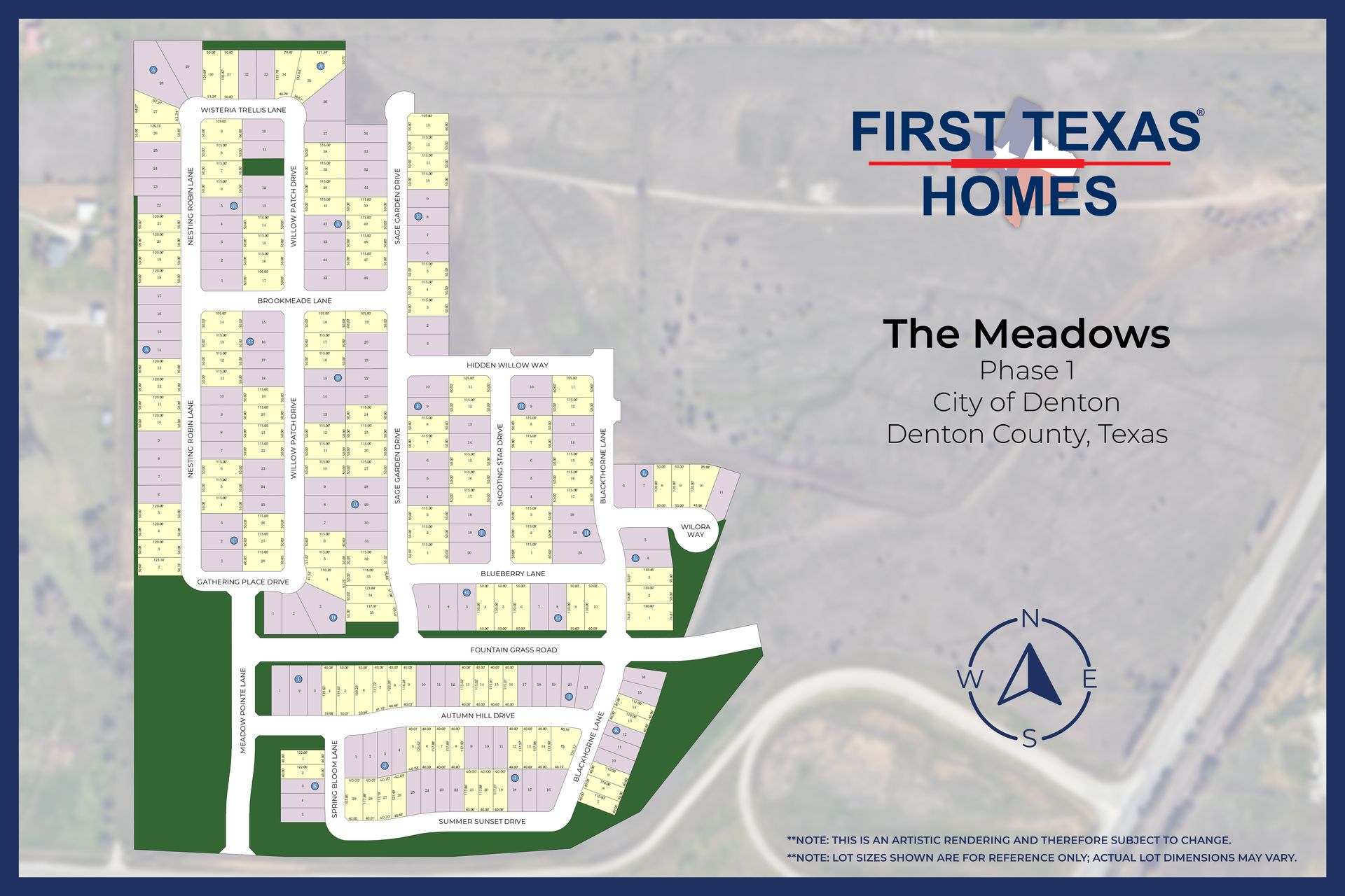 The Meadows community map