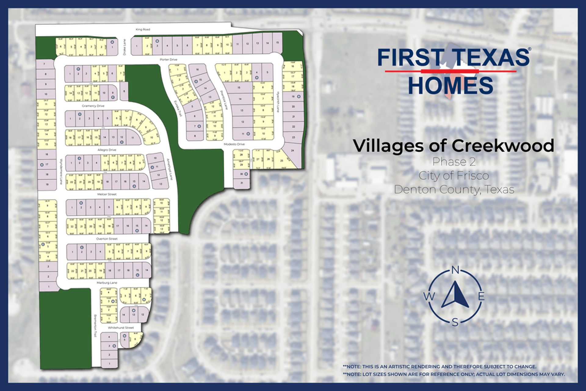 Villages of Creekwood community map