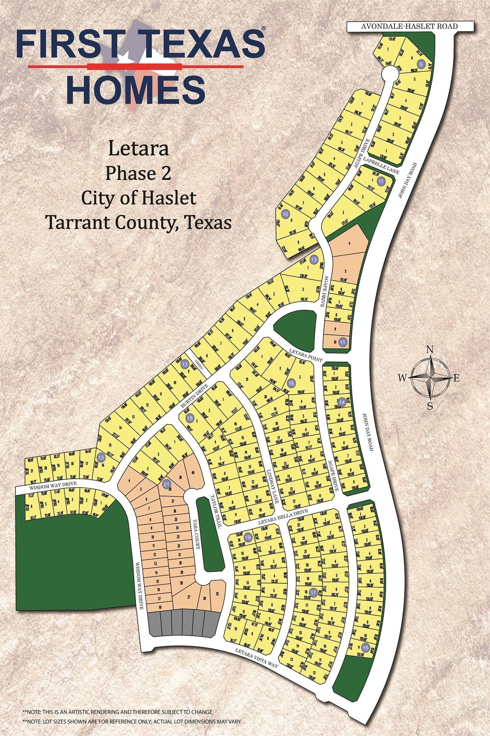 LeTara community map